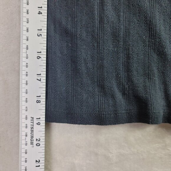 American Eagle Black Perforated Circle Women's Longsleeve Top | Size XS - Picture 5 of 7